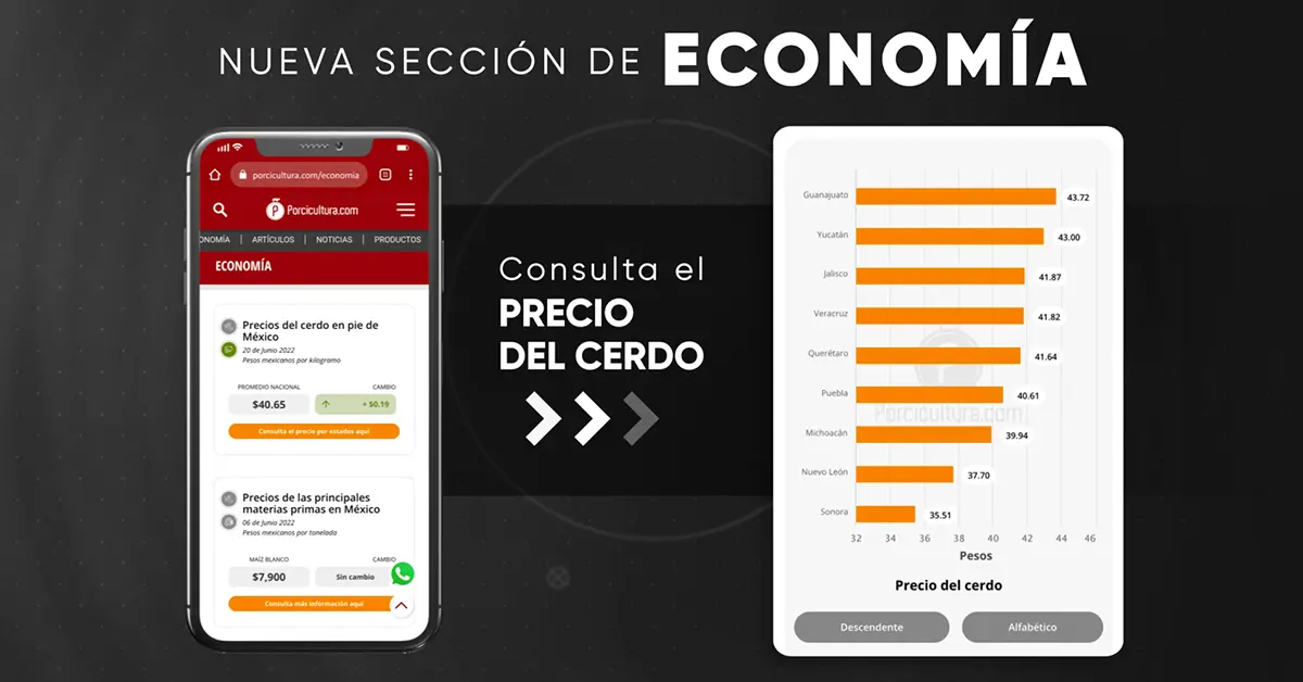 Precios del cerdo en pie en México