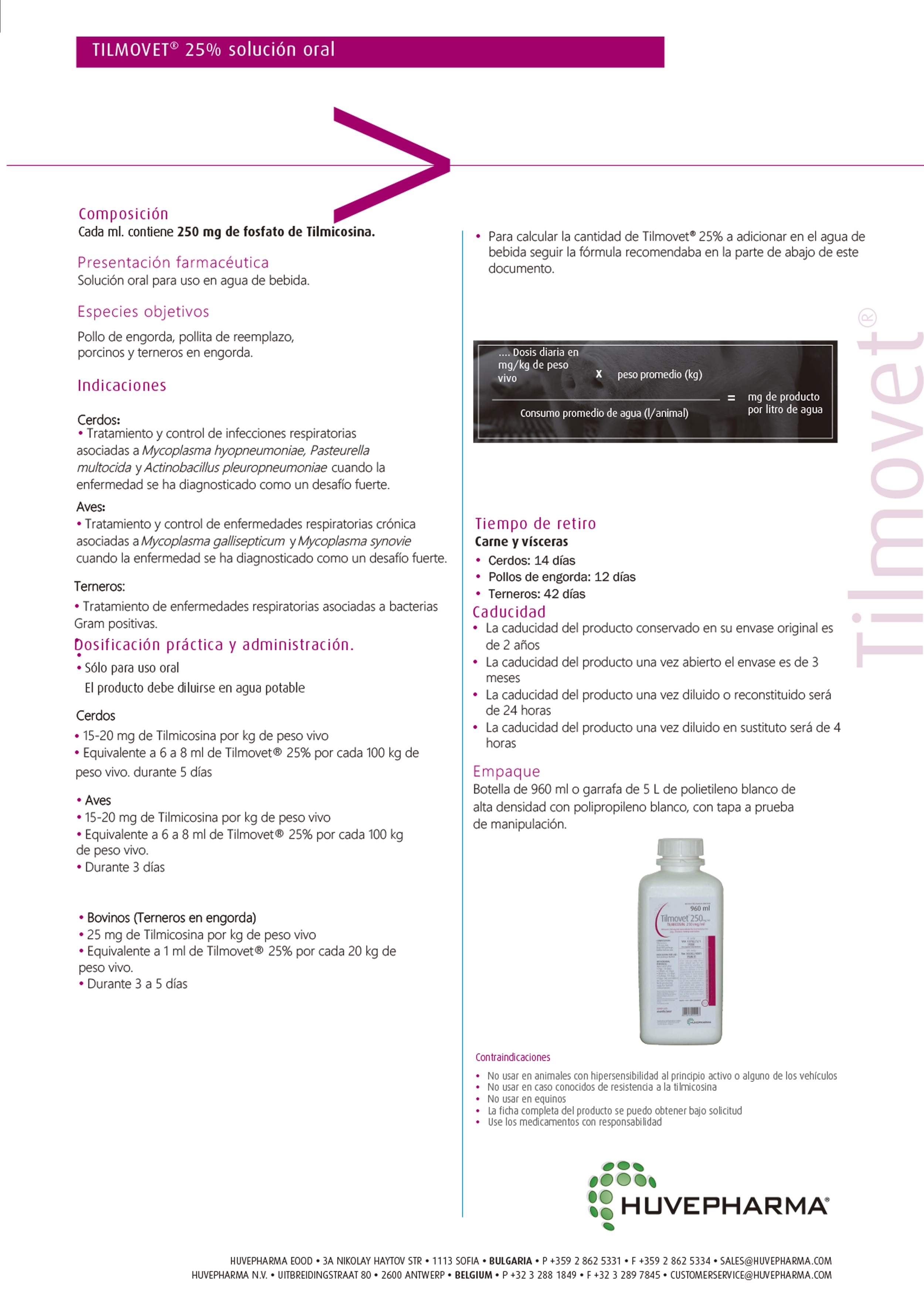 TILMOVET® 25% SOLUCIÓN ORAL